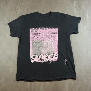Travis Scott Cactus Jack Fragment Pink Sunrise T-Shirt Mens Medium Black Tee